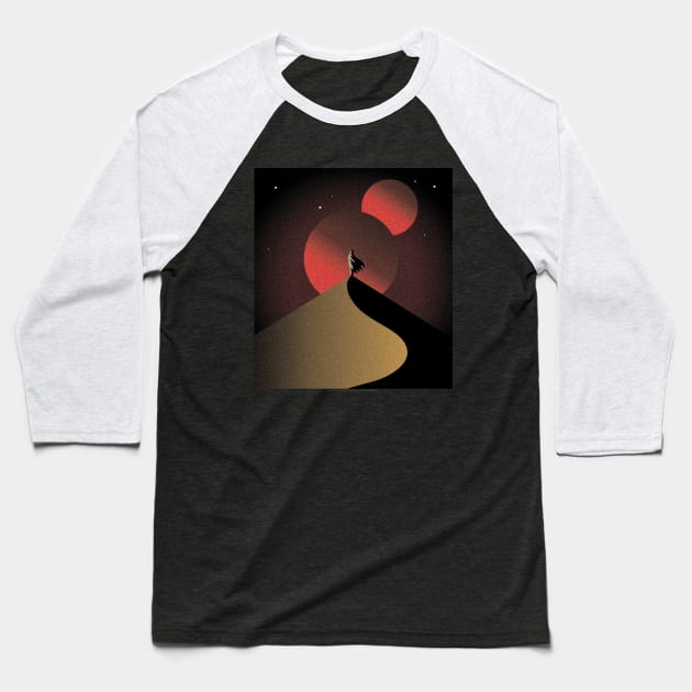 Dunes of Dune Baseball T-Shirt by Zen Cosmos Official